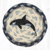 Orca Whale Printed Coaster 5x5 Square Design