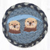 Sea Otters Printed Coaster 5x5 Coastal Design