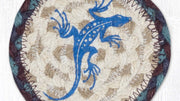 Natural Jute Gecko Coaster – Eco-Friendly Round Mat for Rustic Spaces