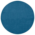 Carpets for Kids Mt St Helens Solids Collection Classroom Rug, Marine Blue, 6' Round