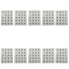 Compass Board Set of 10 – 20 Mini Compasses Per Board for Magnetism Labs
