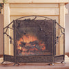 Cast Iron Pinecone Fireplace Screen – Rustic Hearth Decor