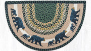 Woodland Mama and Baby Bear Printed Slice Rug 18