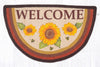 Cottage Style Rug – 18x29 Jute Slice with Cheerful Welcome Message