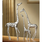 Giraffe Family Sculpture Set 21"H – Elegant Wildlife Trio for Safari-Themed Decor By SPI Home