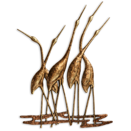 Decorative Crane Wall Plaque