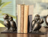 Loving Owls Bookend Set – Handcrafted Rustic Owl Décor