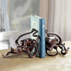 Coastal Shelf Bookends 6 Inch Cast Iron Octopus Set SPI