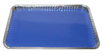 Aluminum Dissecting Pan – Disposable Biology Lab Tray With Blue Plastisol Base 11" L by GSC International