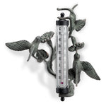 SPI Home Hummingbird Wall Mounted Thermometer – 14" Decorative Aluminum Outdoor Thermometer with Nature-Inspired Bird Design