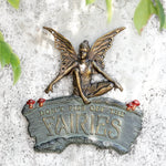 Decorative Garden Sign 11.5" Aluminum Cautionary Fairy Decor by SPI