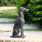 SPI Home Loyal Greyhound Sculpture – 19" H Elegant Cast Aluminum Dog Figurine for Indoor or Outdoor Display