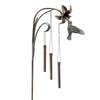 Nature-Themed Windbell – Tall Outdoor Bell with Bird