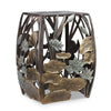 Garden Side Table – Water Lily Motif Outdoor Décor