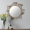 Bee-Themed Honeycomb Mirror for Farmhouse and Rustic Wall Décor