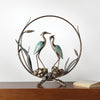 Romantic Heron Couple Sculpture – Bronze Coastal Bird Décor by SPI Home