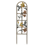 SPI Home Narrow Hummingbird Trellis – 34" Tall Decorative Garden Accent with Ground Spikes for Outdoor Display