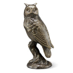 Thoughtful Owl on Branch Sculpture – 15"H Metal Decorative Accent by SPI Home