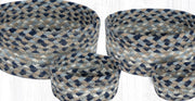 Farmhouse Kitchen Storage – Set of 4 Braided Jute Casserole Baskets