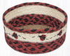 Rustic Ladybug Round Printed Jute Basket – Decorative Bread & Casserole Server