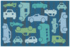 Carpets for Kids All Autos Blue Value Rug