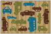 Carpets for Kids All Autos Brown Value Rug