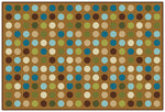 Carpets for Kids Microdots Nature Colors Value Classroom Rug, Rectangle, Brown