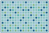 Carpets for Kids Microdots Tranquil Colors Value Classroom Rug, Rectangle, Light Blue