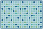Carpets for Kids Microdots Tranquil Colors Value Classroom Rug, Rectangle, Light Blue