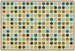 Carpets for Kids Microdots Nature Colors Value Classroom Rug, Rectangle, Tan