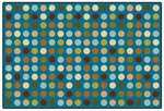 Carpets for Kids Microdots Nature Colors Value Classroom Rug, Rectangle, Teal