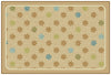 Carpets for Kids KIDsValue Sunshine Flowers Value Classroom Rug, Rectangle, Tan