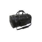 Amerileather Leather Duffel Bag – 20-Inch Travel Bag with Dual Zippered Compartments, Classic Weekender Style