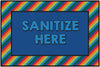 Carpets for Kids Rainbow Striped Sanitize Classroom Rug 3' x 4' 6" Rectangle