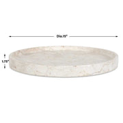 Uttermost Travessa Outdoor Tray-Handcrafted Travertine with Natural Stone Texture