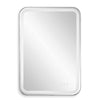Uttermost Crofton LED Lighted Nickel Vanity Mirror – 32.25"H Stainless Steel Frame