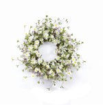 Melrose 38400DS White Daisy Floral Wreath 23"D