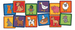 Carpets for Kids PLUS Farm Animal Seating Learning Rug Squares Kit Set of 12, 16"