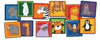 Carpets for Kids Value PLUS Zoo Animals Seating Rug, 16" Squares, Multi, Kit Set of 12