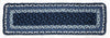 Earth Rugs Braided Jute Stair Tread – Blue/Gray/Ivory 27x8.25 Accent Mat
