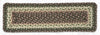Earth Rugs Cactus Stair Tread – 27x8.25 Rustic Jute Accent in Taupe and Dark Brown
