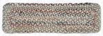 Earth Rugs Random Multi-Color Rectangle Braided Stair Tread – Handcrafted Jute, 27" x 8.25"