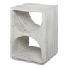 Rustic Modern Wood Side Table – Hand-Finished with Rub-Through Details