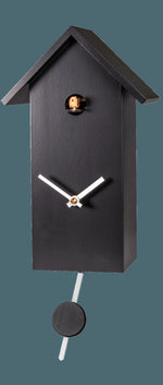 11" Black Bird House Quartz Clock – 8 in – Decorative Indoor Outdoor Clock – River City Clocks