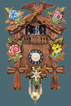 Black Forest 11" Cuckoo Clock – 8 in – Painted Bird with Dancers – River City Clocks