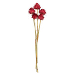 Vickerman H1ARS475 15" Red Artichokes On Reed Stems 5 Stems Dried