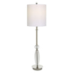 Uttermost Sceptre Crystal Buffet Lamp – Curved Crystal Accents with Polished Nickel, 35.5"H
