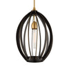 Darby Pendant – Architectural Oval Iron Hanging Light