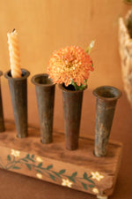 set of 8 bud vases