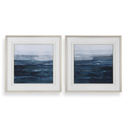 Uttermost 32270 Rising Blue Abstract Framed Prints, Set of 2